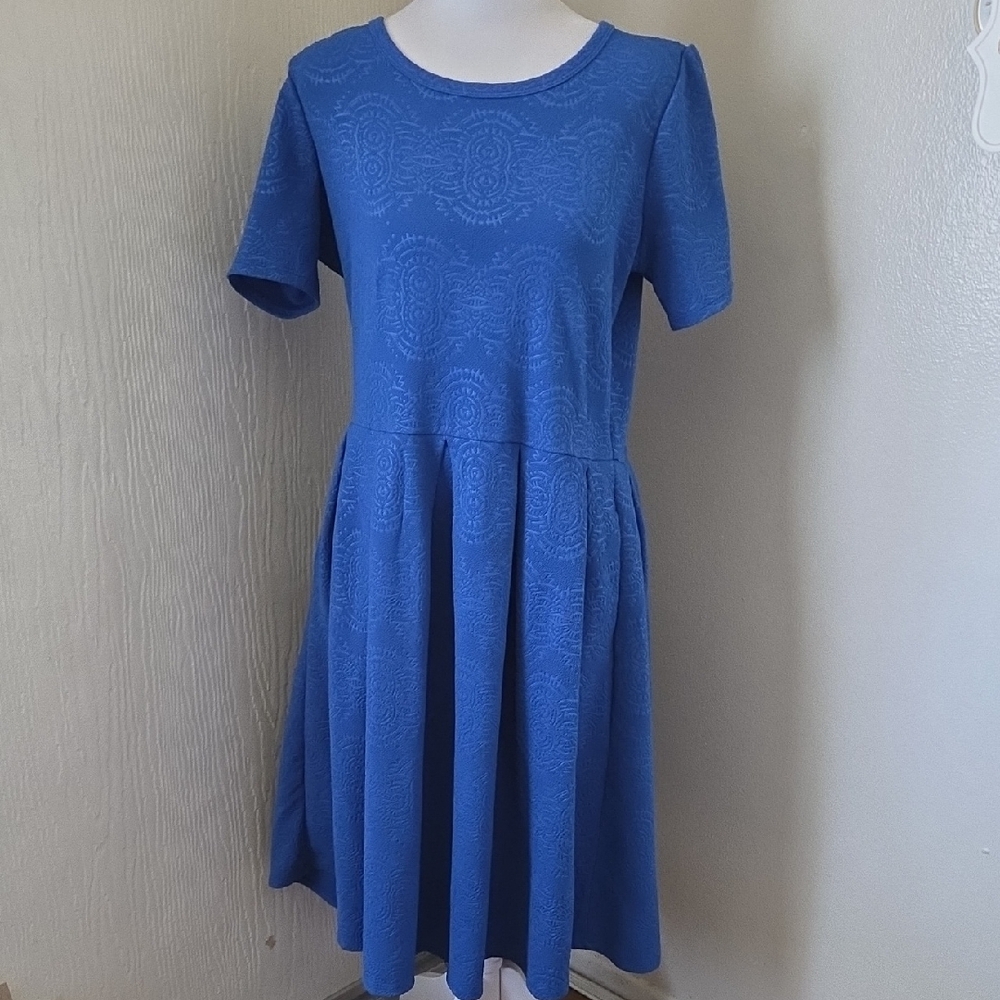 LuLaRoe Blue Mini Dress